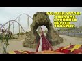 Velociraptor AWESOME Launched Roller Coaster Front Seat POV View IMG Worlds Dubai UAE 60FPS