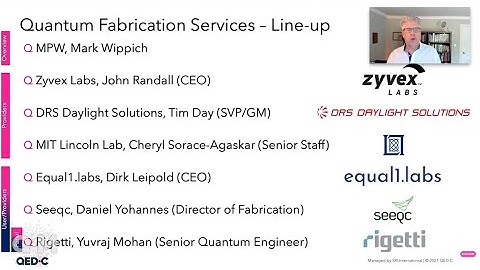 Quantum Fabrication Services Full Webinar - QED-C Quantum Marketplace