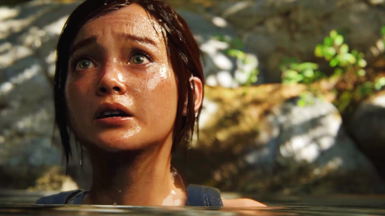Joel Pushes Ellie into Water (4K) - NO COMMENTARY