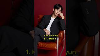 Top 10 Korean Actors With Their Networth 2024 #facts #viral #trending #fyp #top10 #shorts