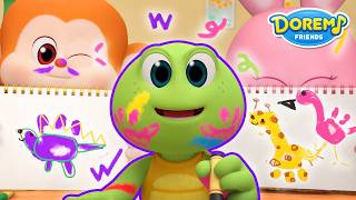 Fun Drawing Time│Doremi 10 Minute Songs│Drawing Song│Doremi Friends - Nursery Rhymes