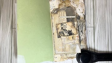 Mini Grungy Tag Journal #7 Flip Through(SOLD thank you) and New Style Altered Book #1