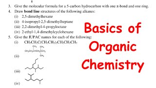 Organic Chemistry Tutorial Sheet 1