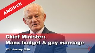 Iom Tv Archive Chief Minister Manx Budget & Marriage 17.1.2016