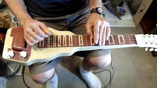 sleep walk on lap steel guitar (without overdrive pedal). c6 tuning.