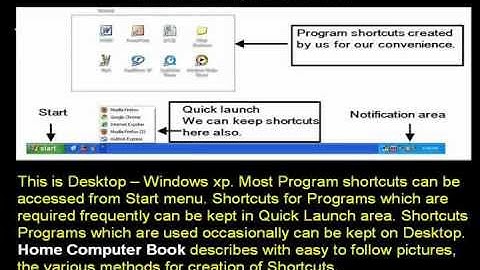 Creating Desktop Shortcuts Windows xp