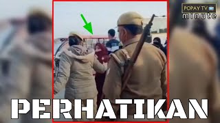 Lihat, Tidak Mau Buka Hijab Poli5I Ini Perlakukan Wanita Berhijab Seperti Ini...popaytvminute