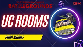 PUBG MOBILE LIVE UC & RP ROOMS // FREE CHAT GIVEAWAYS