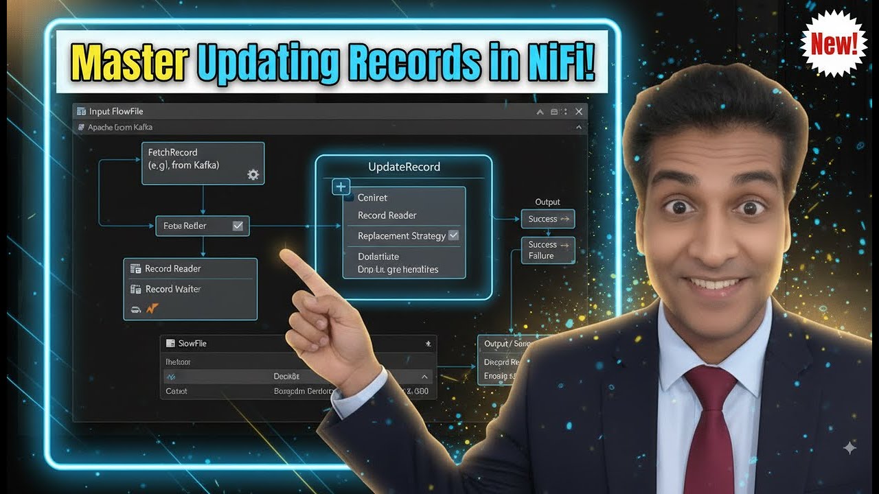 NiFi - Lesson 19 - Updating Records using NiFi UpdateRecord Processor ...