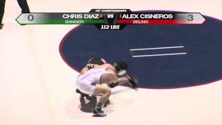 CIF Wrestling - Cisneros vs Diaz - 112 lbs.
