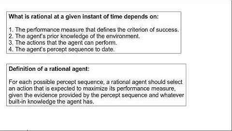 Rational Agents