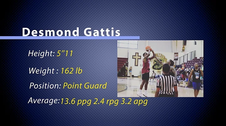 Desmond Gattis basketball highlights from 17/18 se...