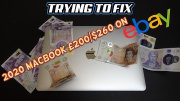 A BROKEN £200 ($260) 2020 Apple MacBook from eBay - Can I FIX it???