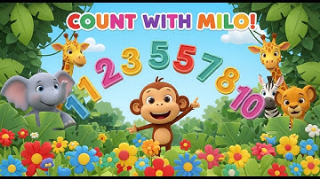 Counting Adventures with Milo in the Jungle | Learn Numbers 1–10 | Animagic Studio