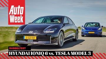 Hyundai Ioniq 6 vs. Tesla Model 3 - Autoweek dubbeltest