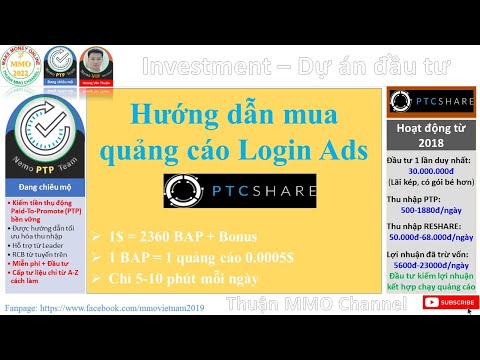 [ADs] Hướng dẫn mua quảng cáo Login Ads trên PTCShare | Thuận MMO Channel