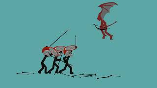 Spearton shield fighting evil creatures dc2 animation