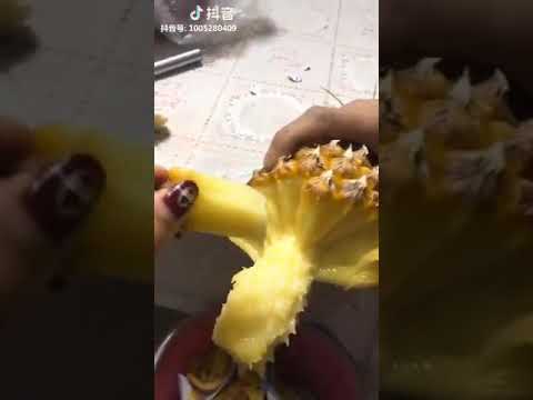 Sensação na internet, abacaxi de gomos é vendido em Maringá