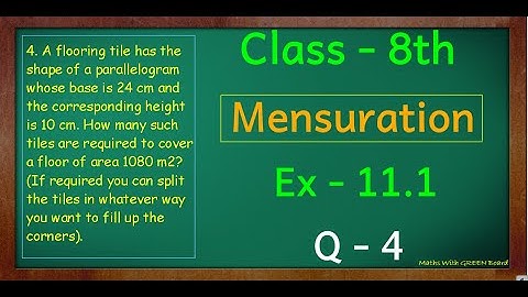 ex 11.1 q4 class 8 | ncert | ch 11 | mensuration | ex 11.1 | q4 | class 8 maths | std 8 | 8th