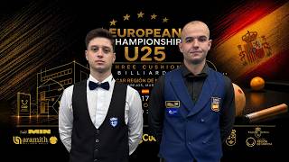 2026 CEB 3-Cushion European Championship U25 - LAST 16 - Dimitrios SELEVENTAS vs Daniel SAINZ-PARDO