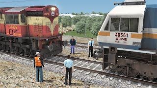 Locomotive Failed of Kolkata Amritsar Express Train and rescued by Twin WDM 3D