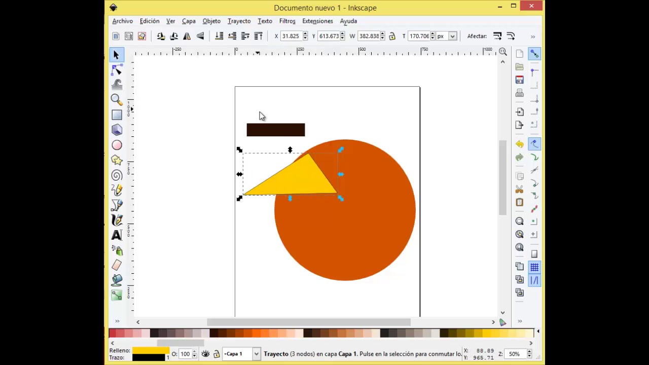 inkscape básico - barra de controles de objetos - YouTube