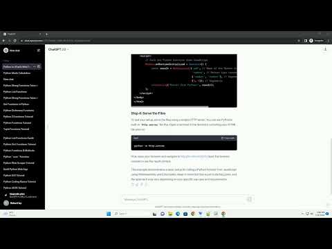 call python from javascript