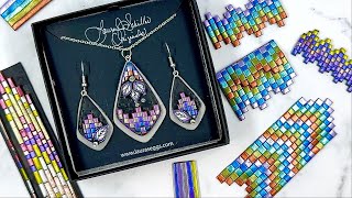 POLYMER CLAY TECHNIQUE TUTORIAL: METALLIC BARGELLO FROM POLYMER CLAY MUD...