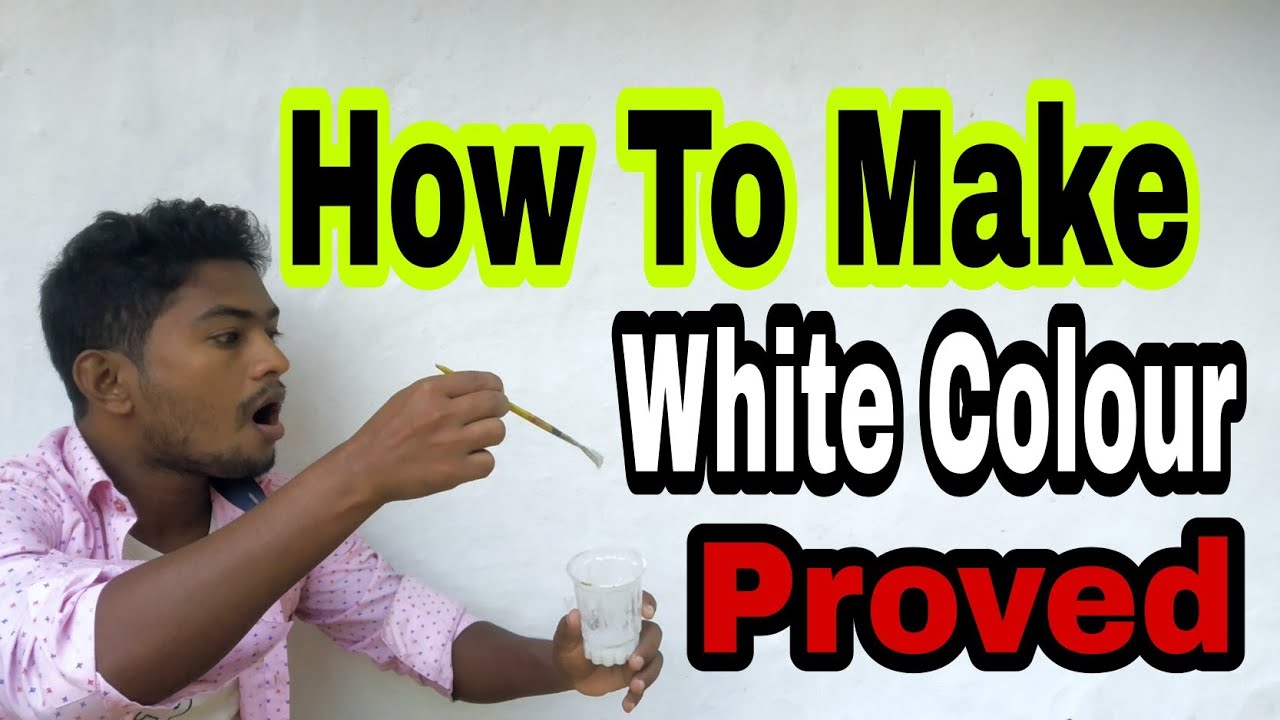 How To Make White Colour/ सफेद रंग कैसे बनाते ...