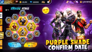 Purple Shade Bundle Return💯 ফাইনালি আসছে😍 | Ff  New Event Bd Server | Free Fire New Event