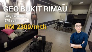 Geo Bukit Rimau - Fully ID 3 Bedrooms Fully Furnished Unit For Rent | Kota Kemuning
