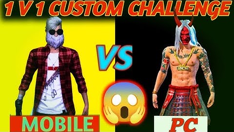 MOBILE PLAYER VS PC PLAYER 1V1 CUSTOM CHALLENGE😱| FREE FIRE CUSTOM ROOM CHALLENGE | #freefire