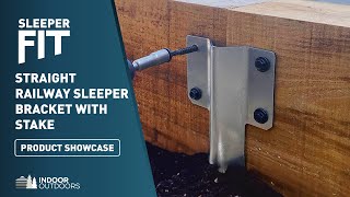 SleeperFit | Straight Railway Sleeper Bracket with Stake | ID001  Showcase & Installation Tips