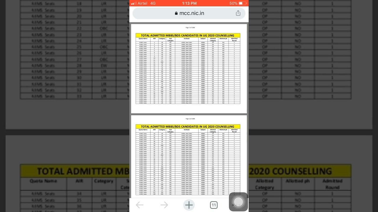 Neet 2020 cutoff [exact] neet 2021 expected cutoff [100%] /neet councilling 2021