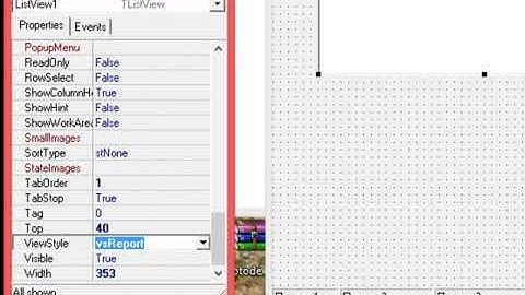 Delphi 7. Компоненттер_win32 listView компоненти