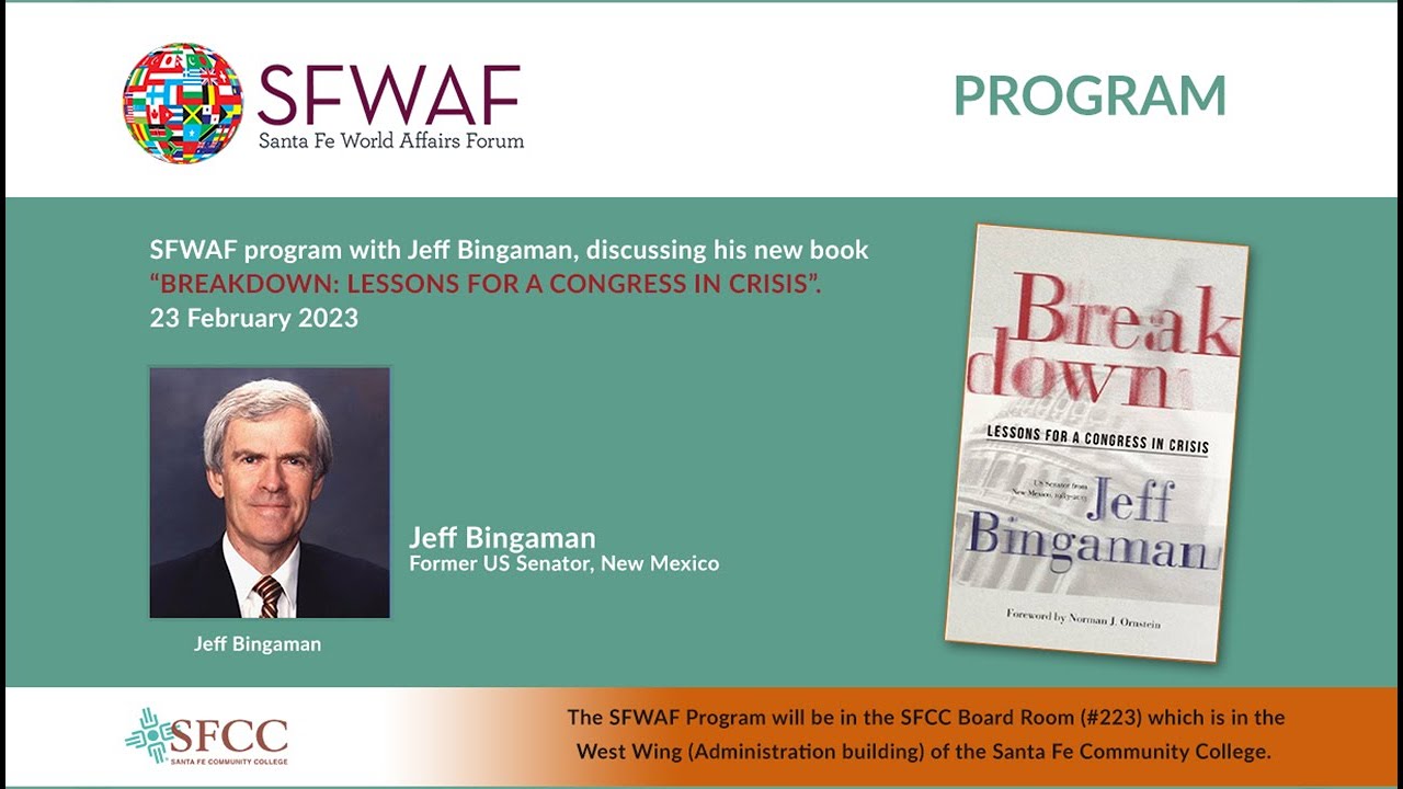 Breakdown - Lessons For A Congress In Crisis by Jeff Bingaman