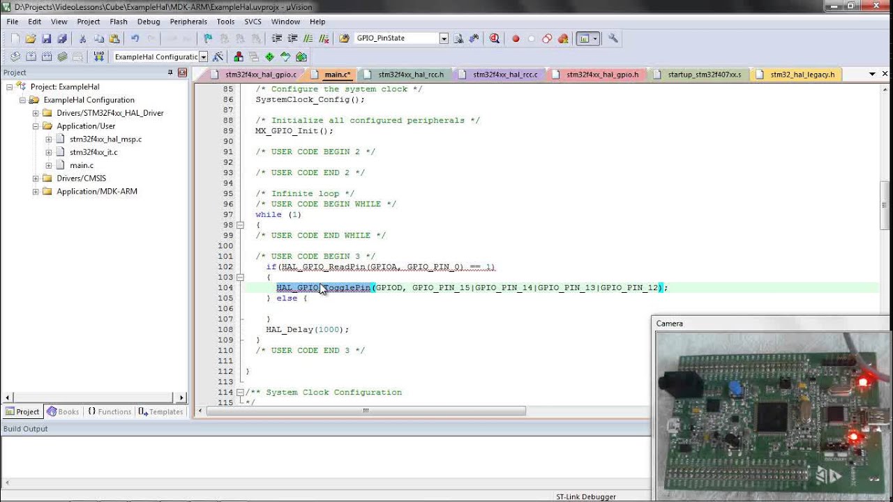 HAL Урок 4: Работа с кнопкой на HAL при помощи Cube