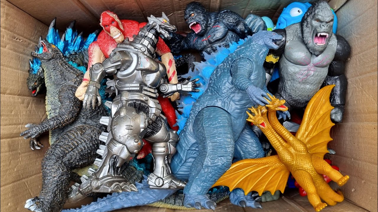 Игрушки для охоты на Годзиллу, Мехагодзиллу, Кинг Гидору, Мегалодона, Ти-Рекса, Мозазавра и других