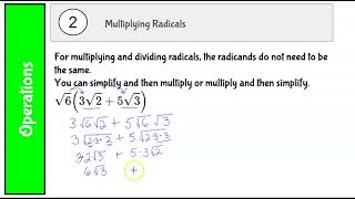 W7A.V Operations with Radicals
