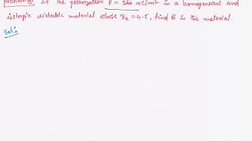 Dielectric material-Polarization-problem