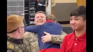 Returning Veteran Surprises JMS Student, Feb.  29, 2024