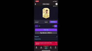 How to make coins easy on Fifa 21 Companion App screenshot 4
