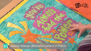 Whimsical Letters in Fabric iquilt Course