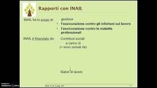 11.1. I rapporti azienda -  INAIL e calcolo del premio INAIL.