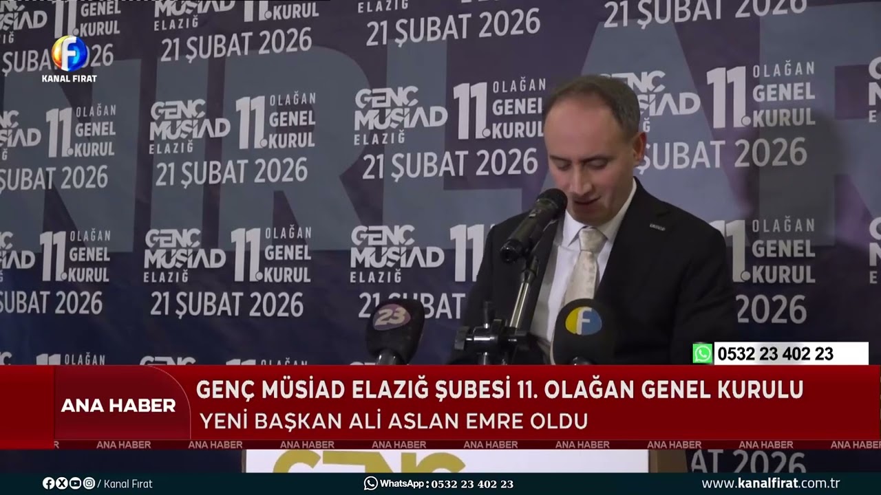 Ana Haber Genç MÜSİAD Elazığ Şubesi 11  Olağan Genel Kurulu 21 02 2026