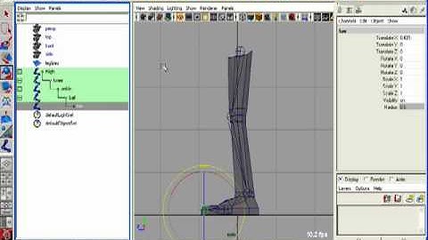 IK leg rigging in Maya Part 1 of 3
