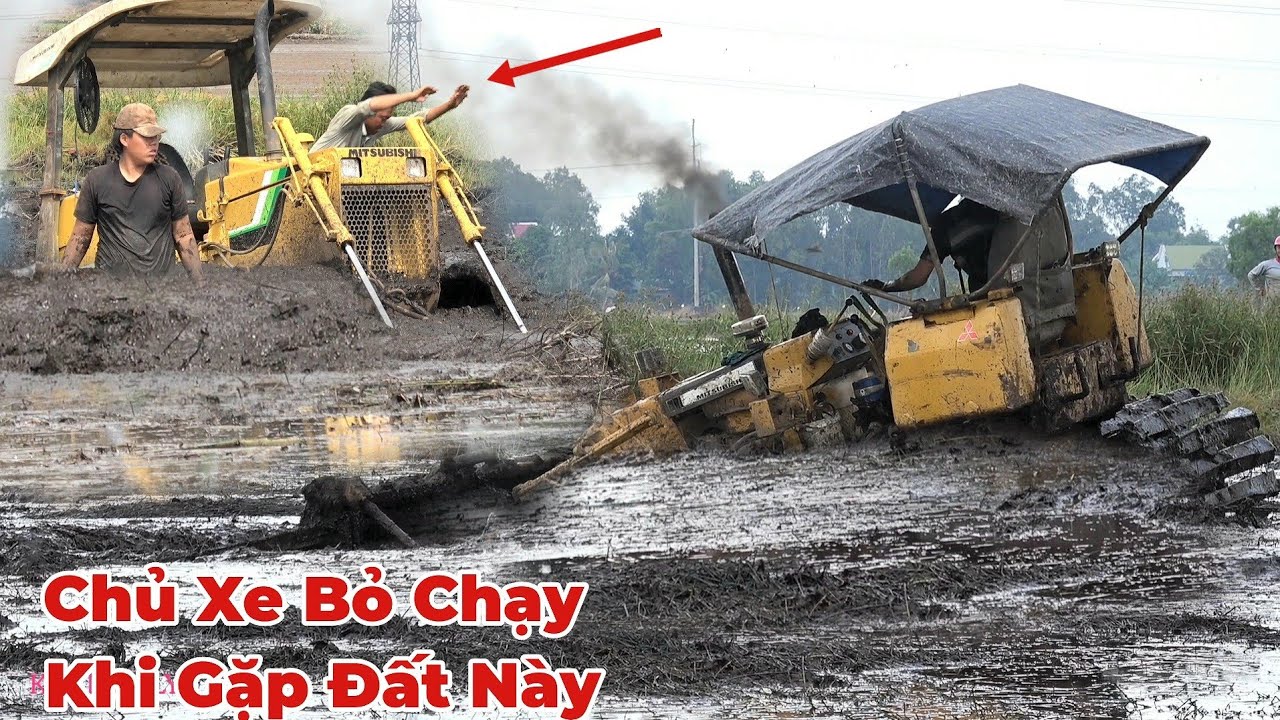 Chủ Đất Thì Lúc Nào Cũng Nói Đất Tui Cứng Lắm. Và Cái Kết Cho Xe Ủi Phải Bỏ Chạy Luôn. 