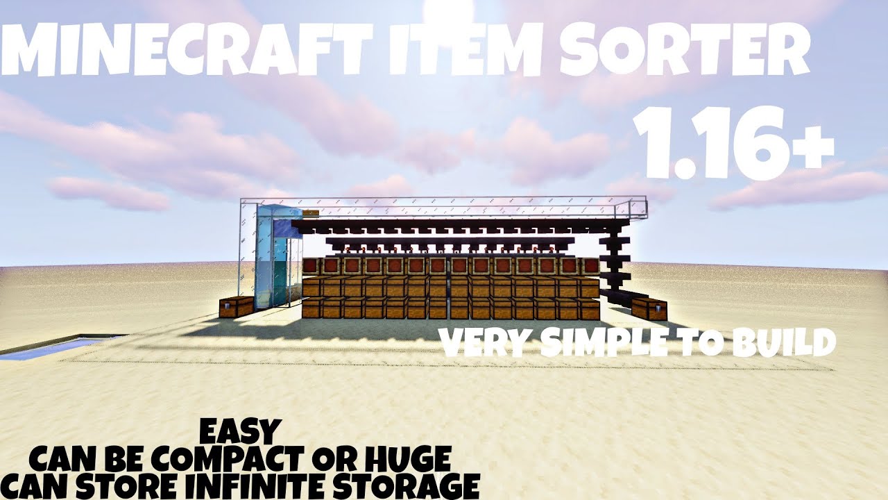 EASY MINECRAFT ITEM SORTER 1.16+ /1.17