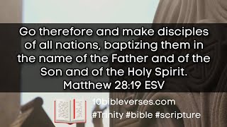 Bible Verse on the Trinity #scripture #bibleverse #trinity Matthew 28:19