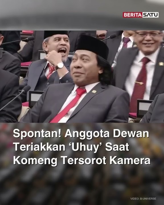 Spontan! Anggota Dewan Teriakkan 'Uhuy' Saat Komeng Tersorot Kamera #komeng #dpr #beritasatu